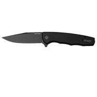 Ocaso Strategy Aluminium Black 3.5" Folding Knives - Liner Lock #o29bab