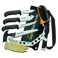 Outdoor Edge Butcher Lite Lightweight Processing Set - 8 Piece W Belt Scabbard #oe-bl-1