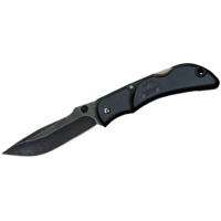 Outdoor Edge 2.5 Inch Stonewash Plain Blade Chasm Pocket Knife - Grey W Lockback #oe-chy-25