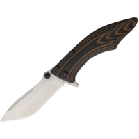 Outdoor Edge Conquer Medium Plain Edge Pocket Folding Knife - 3 Inch Blade #oe-cq-30