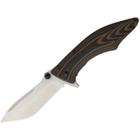 Outdoor Edge Conquer Medium Plain Edge Pocket Folding Knife - 3 Inch Blade #oe-Cq-30
