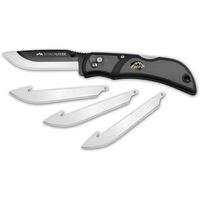 Outdoor Edge Razor-lite Edc Folding Knife - Grey W 3 Replacement Gut-hook Blade #oerly3050