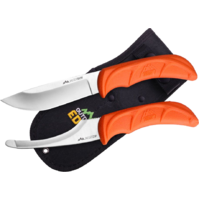 Outdoor Edge Jaegerpair Skin/ Gut Knife Combo Pack - Orange 2pc 3.5 Inch Blade #oejr1c