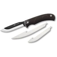 Outdoor Edge 3.5 Inch Razormax Guthook Black Fixed Blade Knife - W Replacement Blade #oermk10