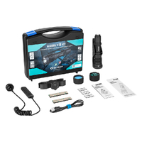 Olight Warrior X 4 Kit Rechargeable Led Tactical Flashlight Hunting Kit - 2600 Lm #Warrior-x4-kit-mattebk