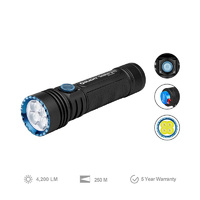 Olight Seeker 3 Pro Max 4200 Lumens Rechargeable Flashlight - Black #seeker 3 Pro