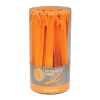 Ust 9" Plastic Orange Tent Pegs - 30 Peg Bulk Buy