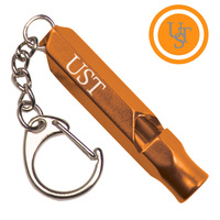 Ust Para Survival Waterproof Aluminum Keychain Whistle - Orange #u-12101