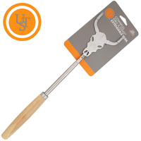 Ust Para Camping Grill A Long Extendable Fork - Cow Skull #u-12567