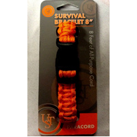 Ust Para U-295b8-a4-or Paracord Survival Bracelet 8 Inch Orange
