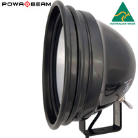 Powa Beam Quartz Halogen Spotlight - 175mm 100w With Bracket Adjustable Focus #pl175wb