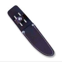 Powa Beam Quality Leather Fixed Blade Knife Sheath - Fits 137mm #ks5