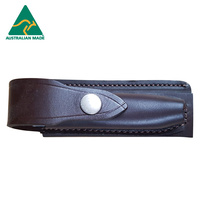 Powa Beam Jcoe Leather Stockmans Pocket Folding Knife Pouch Sheath - Horizontal Australian Made #hplm
