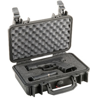 Pelican 1170 Small Handgun Case Watertight Crushproof Lightweight - Black Heavy Duty #p1170b