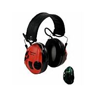 Peltor Sportac Black A Red Electronic Ear Muffs 24db - Collapsible #sportac-br