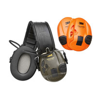 Peltor Sportac Green A Orange Electronic Ear Muffs 24db - Collapsible #sportac-go