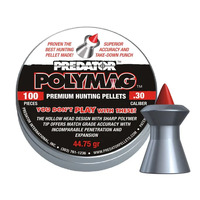Predator Polymag 7.62mm .30 Cal 44.75 Grain Airgun Pellets - 100 Pc #pp30
