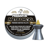 Predator Metalmag Premium 22 Cal Air Pellets 17gr / 1.1g - 200 Pk #ppm22