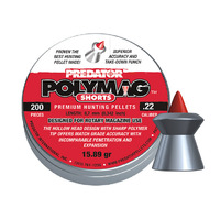 Predator Polymag Shorts Pellets 22 Cal 16gr - 200 Pk #pp22short