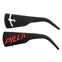 Pilla Outlaw X6 Extra Wide Blinker Shooting Glasses Black & Red