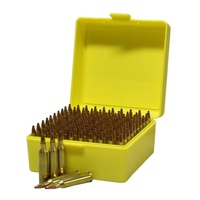 Max-Comp Ammo Box Sml Rifle 100Rnd Yellow Fits .204, .222, .223 Etc #ptab003