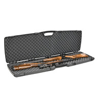 Plano Se Double Rifle Shotgun Gun Case 52 Inches - Black Rugged Look Rigid Ribbed Construction #pl1010586