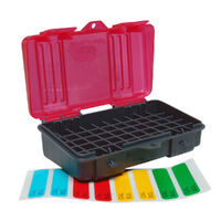 Plano Sturdy Hard Plastic Handgun Ammo Box 50 Rounds - Fitted For 9mm 380 Auto Flip Top #pl122450