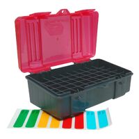 Plano Sturdy Hard Plastic Ammo Box 50 Rounds - Fitted For .41 Mag .44 Mag .45 Long Colt #pl122650