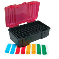 Plano Sturdy Hard Plastic Ammo Box 50 Rounds - With Transparent Snap Lid For .357 Mag .38 Special .38 S&w #pl122550