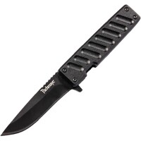 Pachmayr Blade Knife Blacktail Linerlock Pocket Folding Aluminium Knives - Black Coated 3 Inches #p-04293