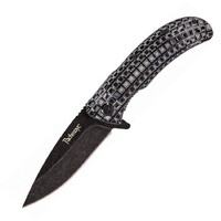Pachmayr Knife Grappler Pocket Folding Aluminium Knives - Grey 3.4 Inches Black Stonewash #p-04291