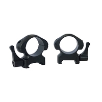 Pecar Optics Medium Qd Steel Scope Rings  - 1 Inch For Weaver Rail #pr-1m-wsqd