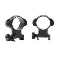 Pecar Optics Scope Rings High Weaver Style With Nut - 1in #pr-1h-wsn