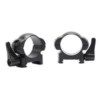 Pecar Optics  Scope Rings Low Weaver Style Quick Detach - 1in #pr-1l-wsqd