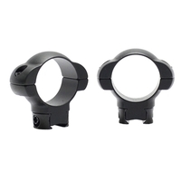 Pecar Optics Medium Steel Scope Rings - 1 Inch 3/8 Dovetail #pr-1m-wsn