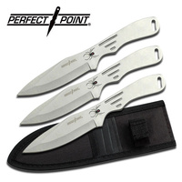Perfect Point Outdoor Throwing Knives - Spider 8 Inches Set Of 3 #rc-179-3