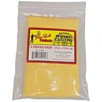 Pro-shot Wipe Non-treated Flannel Gun Cleaning Cloths With Red Sewn Edges