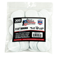 Pro-shot 11/2-300 Round Cotton Gun Cleaning Patches 6mm .30 Cal 300 Pack