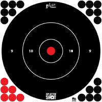 Pro-shot 12b-whte-12pk Splatter 12 Inch Peel & Stick Bullseye Target 12 Pack
