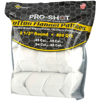 Pro-Shot 21/2-500 Cleaning Patches 500 Pack .45 To .58 Cal