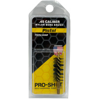 Pro-Shot 45np Nylon Pistol Bore Brush 45 Caliber Brass Core