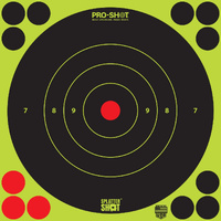 Pro-Shot 6b-Green-12pk Target 6 Inch Green Peel And Stick 12 Pack