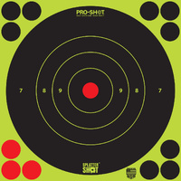 Pro-Shot 8b-Green-6pk Bullseye Target 8 Inch 6 Pack