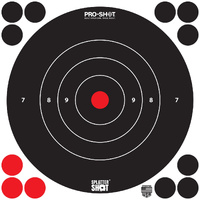 Pro-Shot 8b-Whte-30pk Bullseye Target 8 Inch 30 Pack