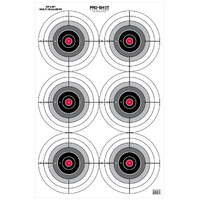 Pro-Shot Multi-Bullseye-5pk Paper Targets 6 Bullseyes 5-Pack