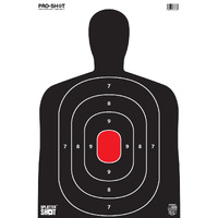 Pro-Shot Silh-8pk Silhouette Paper Target 12x18 8-Pack