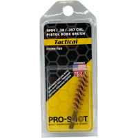 Pro-Shot Tb9 Tactical Bore Brush 9mm 38 Cal Bronze