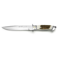 Puma Cougar 11-3/7 " Fixed Hunting Knife Stainless Steel - Staghorn Scales #11 6500