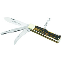 Puma Tec Jagdtaschenmesser 3-tlg Hunting Pocket Knife - Staghorn Scales #21 0311