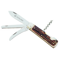 Puma Jagdtaschenmesser 4 Pcs Hunting Folding Knife - Staghorn Scales #21 0945